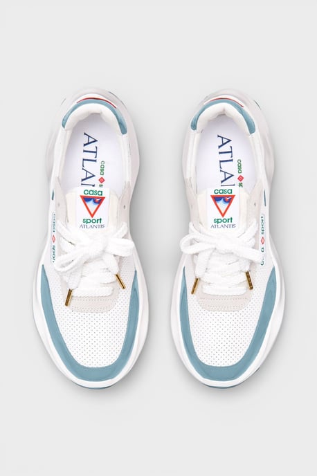 Casablanca Atlantis Sneaker Wit/Lichtblauw Heren - Image 4