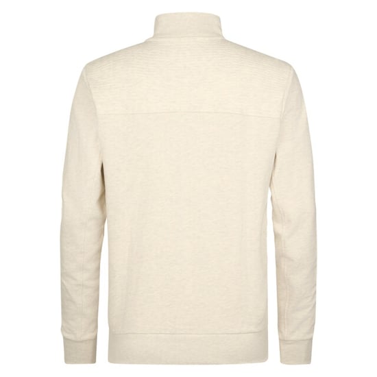 Petrol Industries men sweater collar zip m-1060-swc310 0009 antique white melee - Image 3