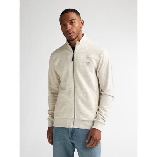 Petrol Industries men sweater collar zip m-1060-swc310 0009 antique white melee - Image 6