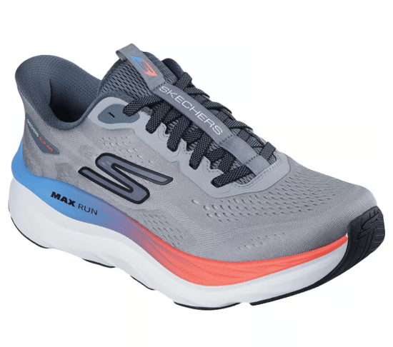Skechers Mens Max Run Slip-Ins Running Trainers Shoes Grey 221000 - Image 3
