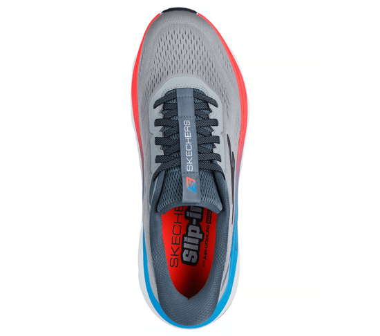 Skechers Mens Max Run Slip-Ins Running Trainers Shoes Grey 221000 - Image 4