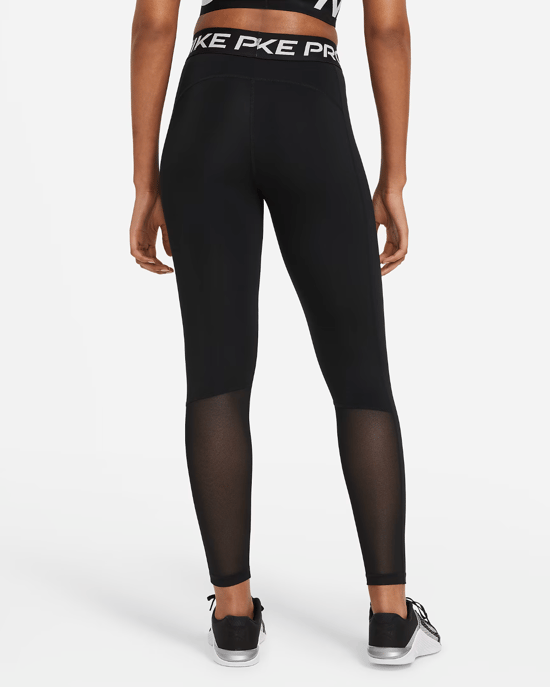 NIKE PRO WOMENS DRI-FIT MID RISE LEGGINGS TIGHTS CZ9779 - Image 2