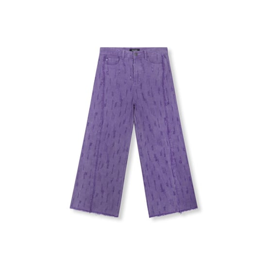 Refined Department R2602170894 ladies woven high waist damaged denim pants dain - Image 2