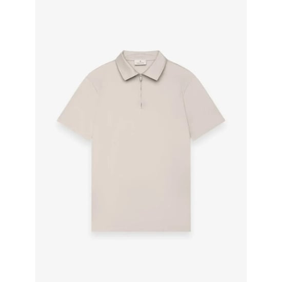 Valenza Supima polo zip collar s/s grey - Image 1