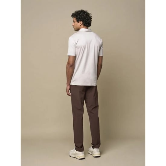 Valenza Supima polo zip collar s/s grey - Image 2