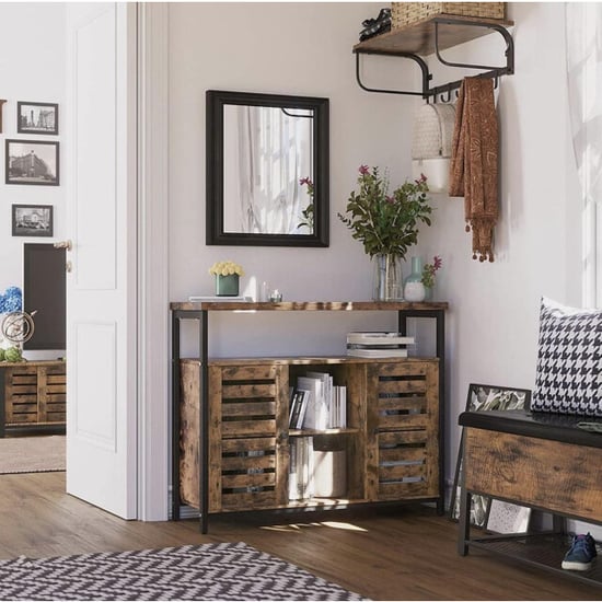 MAZAZU Industrieel dressoir – vintage hout – 100 cm breed - Image 1