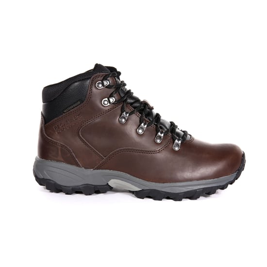 Regatta Great Outdoors Mens Bainsford Waterproof Leather Hiking Boots (Peat) - Image 1
