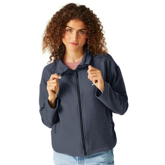 Regatta Womens/Ladies Ashlynn Knitted Fleece Jacket (Navy) - Image 4