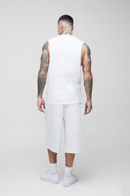 Tall Reguar Fit Basic Drop Armhole Tank - Image 2