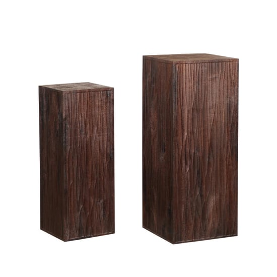 PTMD bloemenzuil riko - 35x35x90cm set van 2 - Image 1