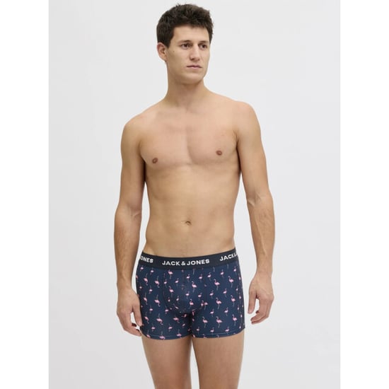 Jack & Jones Heren boxershorts trunks microfiber jacflamingo flamingo print 3-pack donkerblauw - Image 3