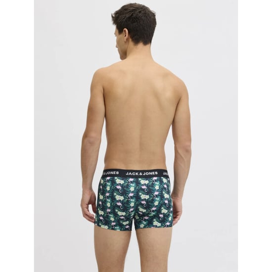 Jack & Jones Heren boxershorts trunks microfiber jacflamingo flamingo print 3-pack donkerblauw - Image 4