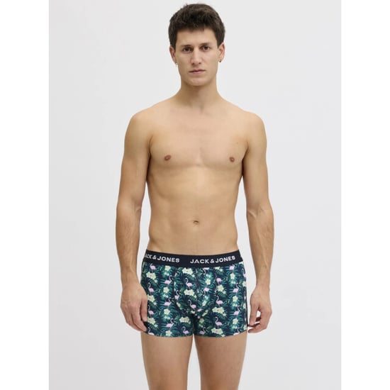 Jack & Jones Heren boxershorts trunks microfiber jacflamingo flamingo print 3-pack donkerblauw - Image 5