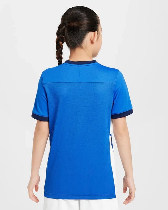 Nike Boys / Girls T Shirt Academy 25 Junior Top Blue FZ9758 - Image 3