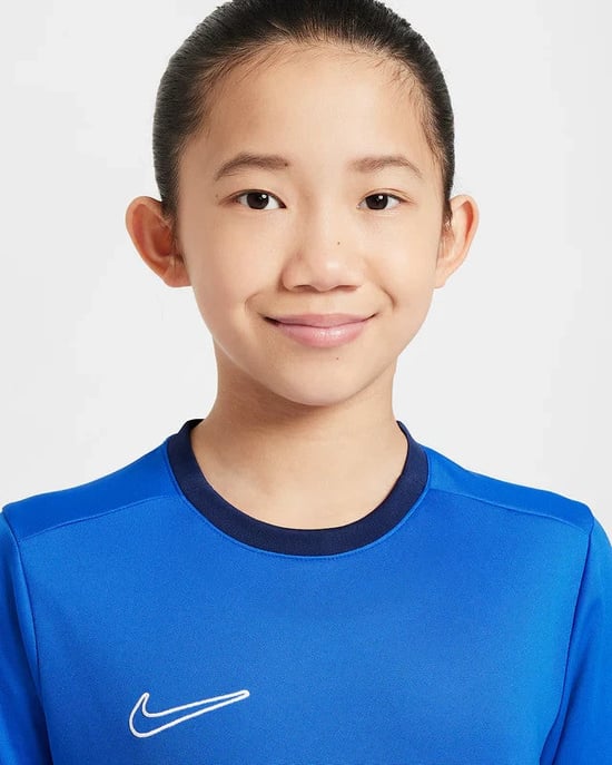 Nike Boys / Girls T Shirt Academy 25 Junior Top Blue FZ9758 - Image 5