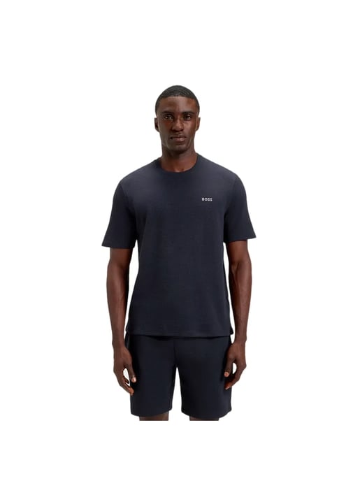 Boss heren T-shirt met wafelprint - Image 1