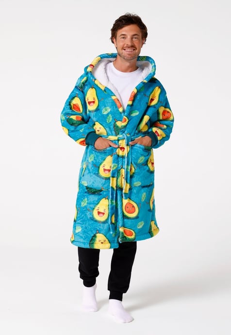 "Happy Avocado" Sherpa-morgonrock - Image 2