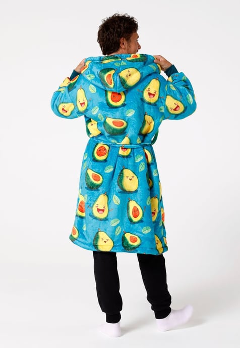 "Happy Avocado" Sherpa-morgonrock - Image 3