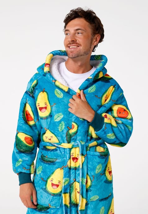 "Happy Avocado" Sherpa-morgonrock - Image 6