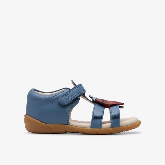 Zora Berry Toddler Blue Sandals - Image 1