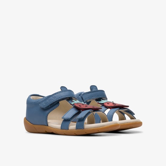 Zora Berry Toddler Blue Sandals - Image 6