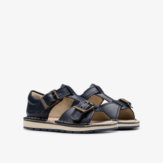 PlaysunReef T. Navy Leather Sandals - Image 4