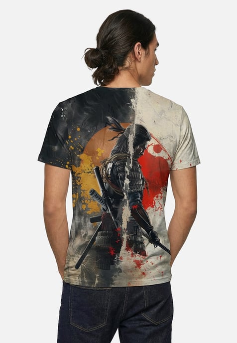 "Samurai Contrast" T-shirt - Image 3