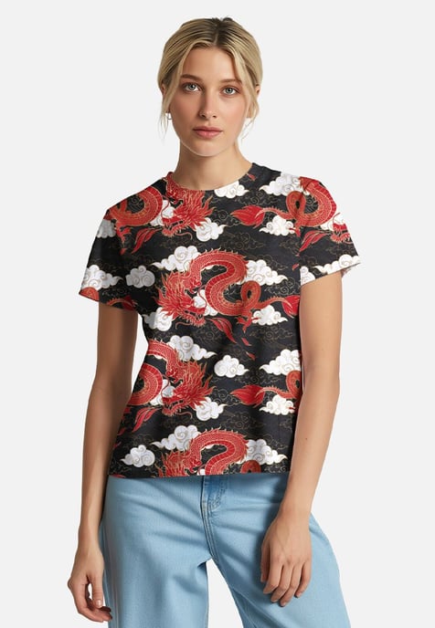 "Dragon in the Clouds" T-shirt - Image 2