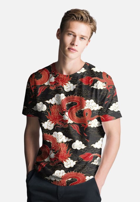 "Dragon in the Clouds" T-shirt - Image 4