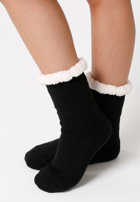 "Pure Black" Sherpa sokken - Image 2