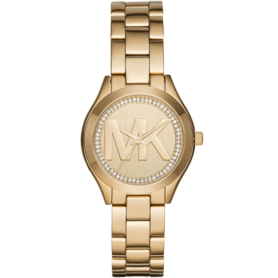 Michael Kors MK3477 Mini Slim Runway 33 mm Gouden Dameshorloge - Image 1