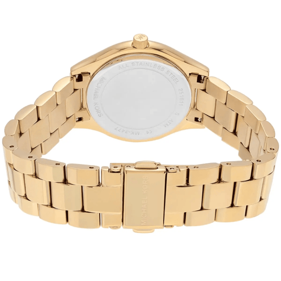 Michael Kors MK3477 Mini Slim Runway 33 mm Gouden Dameshorloge - Image 2