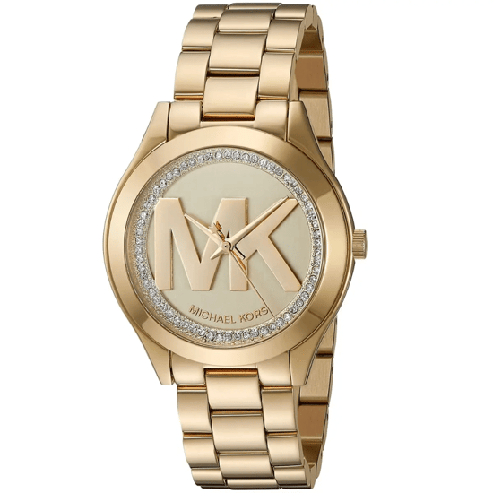 Michael Kors MK3477 Mini Slim Runway 33 mm Gouden Dameshorloge - Image 3