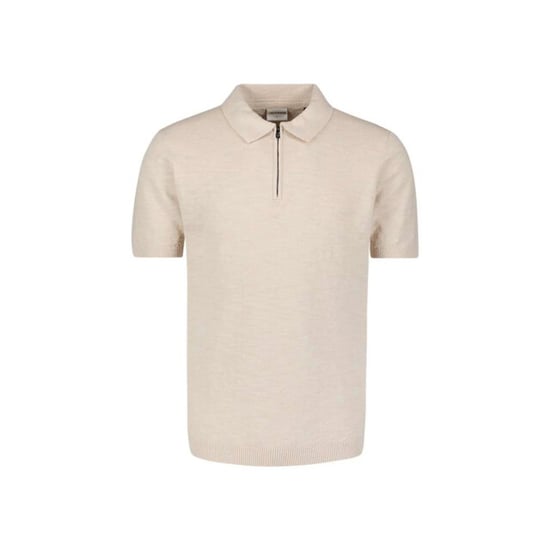 No Excess Pullover short sleeve polo zip frot desert - Image 2