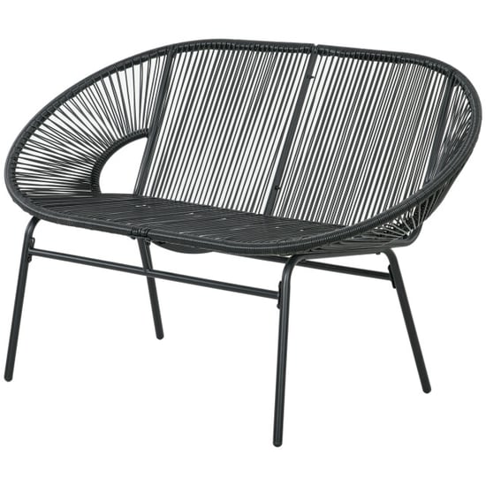 4goodz 2-zits rattan tuinbank in boho-stijl - - Image 1