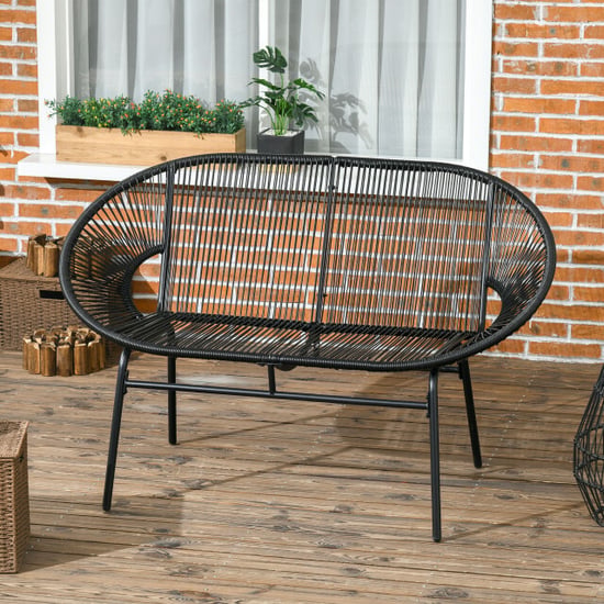 4goodz 2-zits rattan tuinbank in boho-stijl - - Image 2