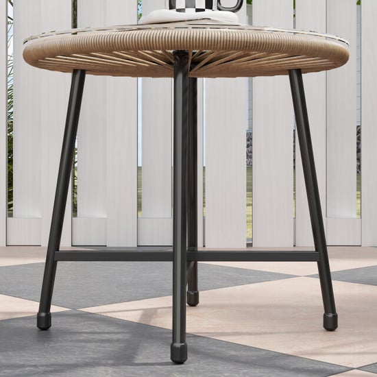 4goodz Outsunny 3-delige tuinmeubelset, rattan stoelen- licht - Image 4