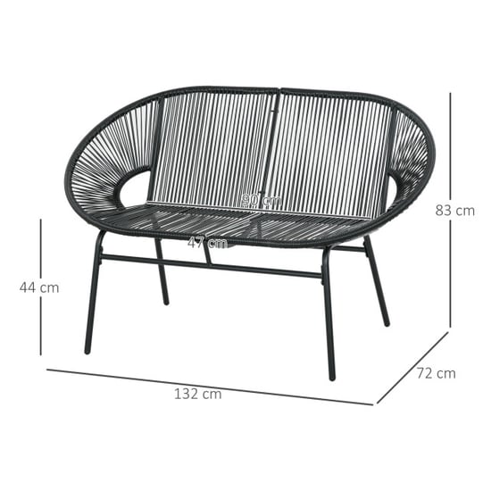 4goodz 2-zits rattan tuinbank in boho-stijl - - Image 5