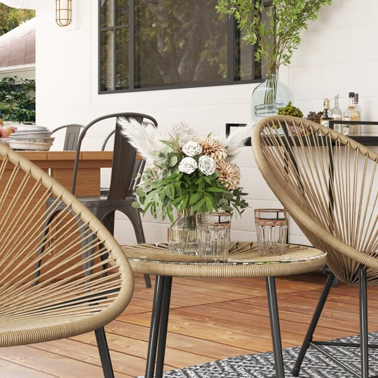 4goodz Outsunny 3-delige tuinmeubelset, rattan stoelen- licht - Image 5