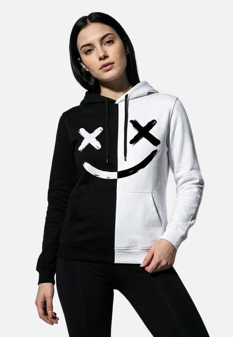 "BW Face" Hoodie - Image 2