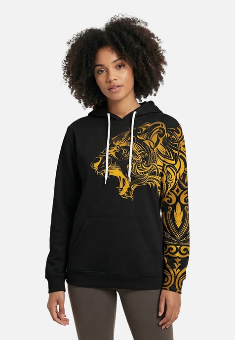 "Polynesian Tiger Gold" Hoodie - Image 3
