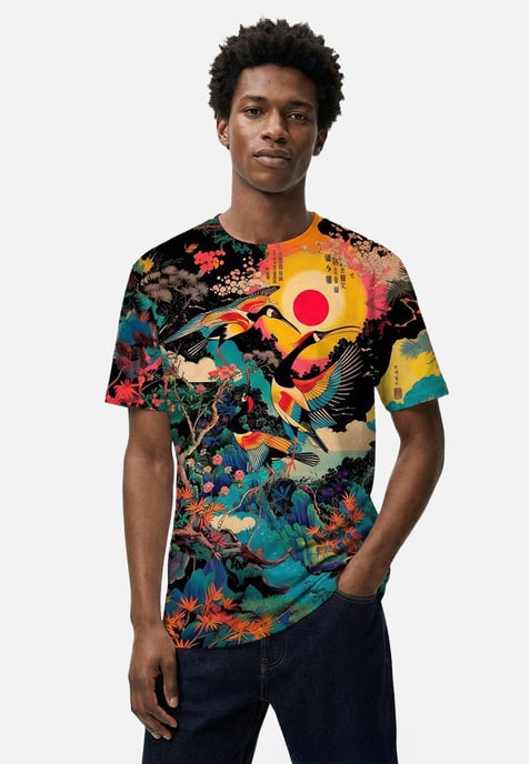 "Japanese Heron" T-shirt - Image 3