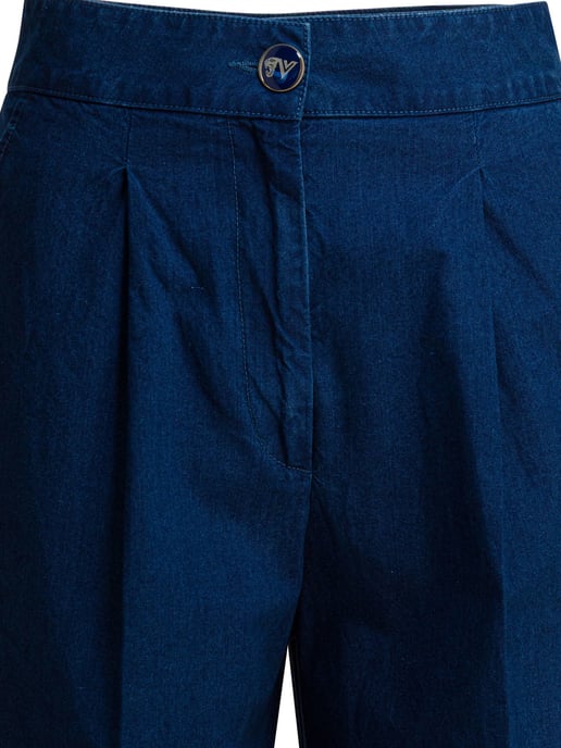 Wide-leg Jeans With Pleats - Image 3
