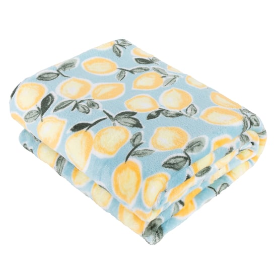 Furn Lemons Fleece Printed Throw - Image 1