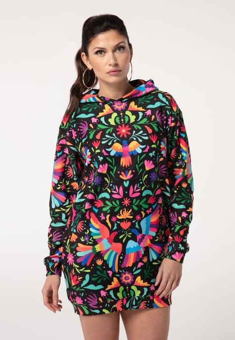 "Black Mexican Folk" Oversize Hoodieklänning - Image 2
