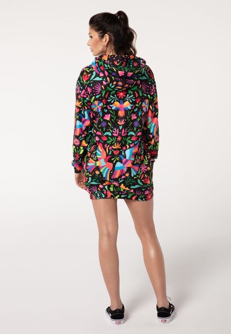 "Black Mexican Folk" Oversize Hoodieklänning - Image 3