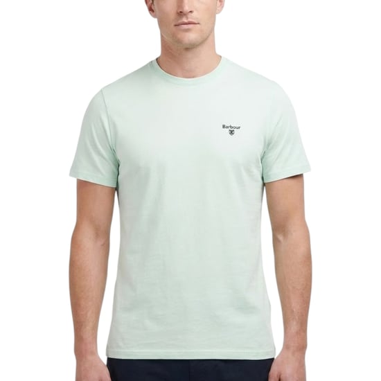Barbour Mens Essential Sports T-Shirt Crew Neck Regular Fit Soft Cotton T-Shirts - Image 5