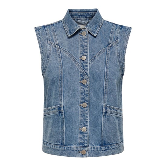 Only Onlkennedy sl dnm waistcoat bj blue denim - Image 1