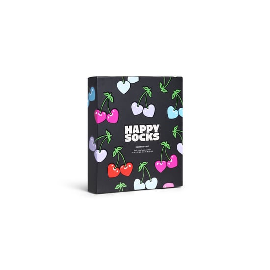 Happy Socks Dames sokken kers hartjes valentijn 2-pack zwart - Image 3