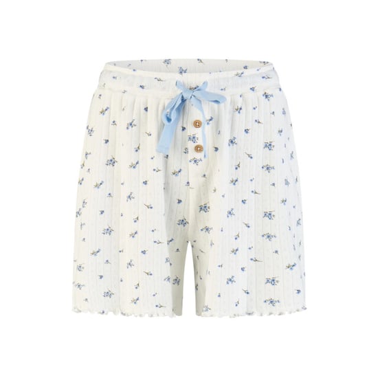 By Louise Dames korte pyjama set shortama lichtblauw/wit gebloemd - Image 2